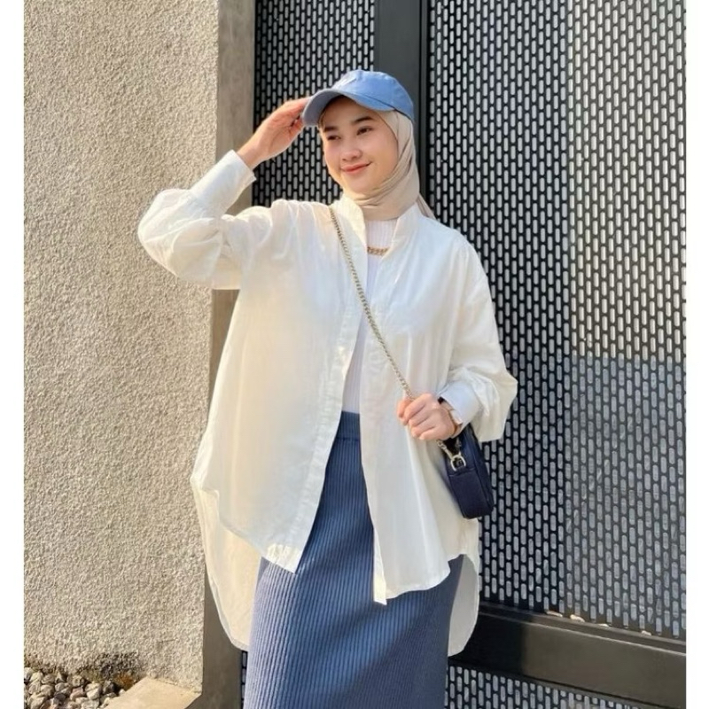 Kemeja Linen Premium - Kemeja Wanita Linen - Kemeja Oversize Linen - Kemeja Linen Oversize