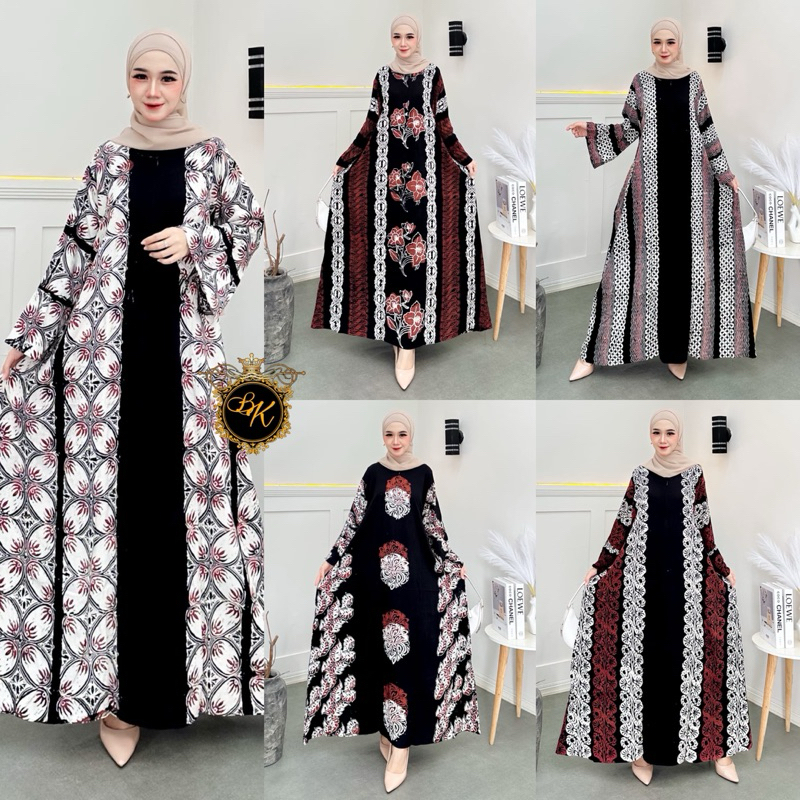 Gamis Cap Jumbo Ld 130| Gamis Klok Jumbo| Longdress Jumbo Ld 130| Gamis Batik Jumbo