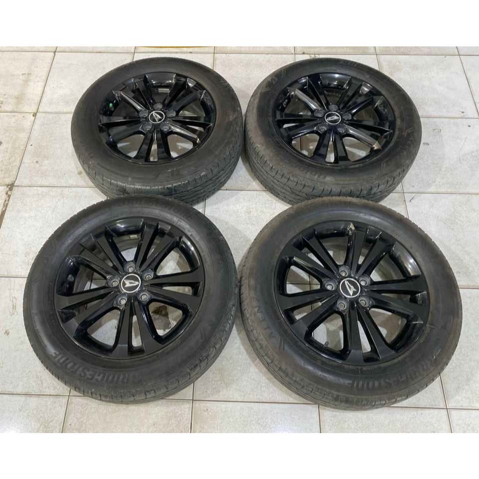 VELG MOBIL BEKAS ORIGINAL STD TERIOS RING 17 LEBAR 6,5 5X114 ET50 BLK + BAN BS 215 60 R17 PNP TERIOS