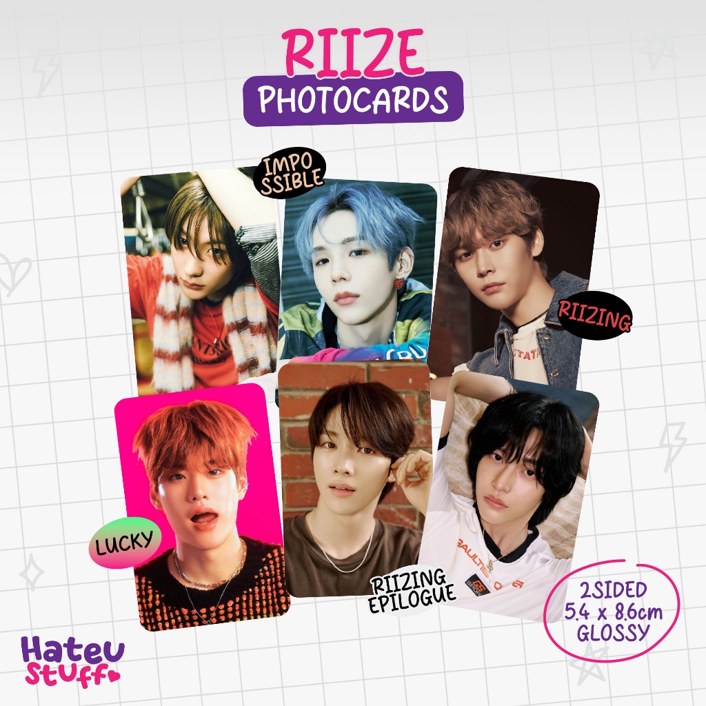 [all-in] RIIZE Unofficial Photocard RIIZING Epilogue, Lucky, RIIZING, Impossible