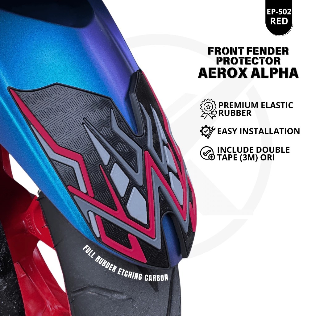 (dijual) karet pelindung spakbor depan Aerox New Alpha Turbo 2025