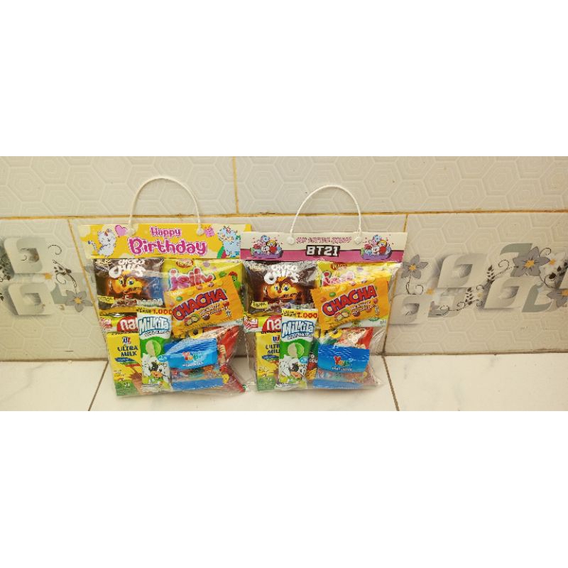 

Bingkisan Snack Ulang Tahun anak/Hampers Ultah Anak