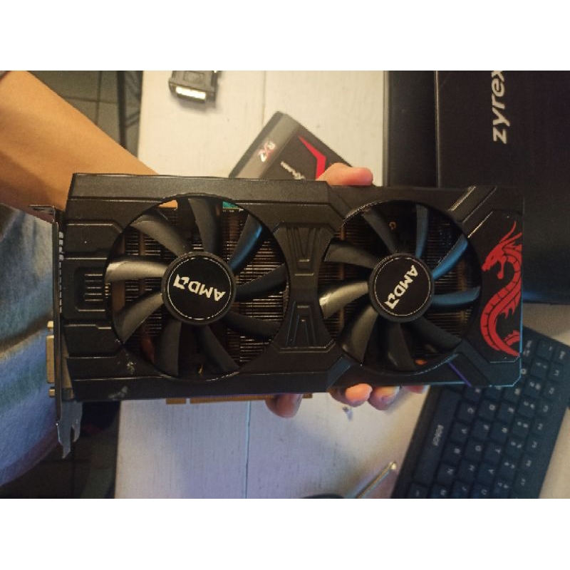 VGA RX 570 4GB Power Color Red Dragon