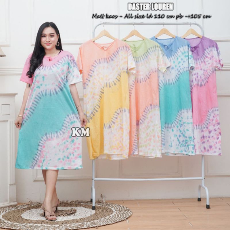 Daster anak remaja bahan kaos adem kekinian motf terbaru dengan tali leher bisa pilih warna