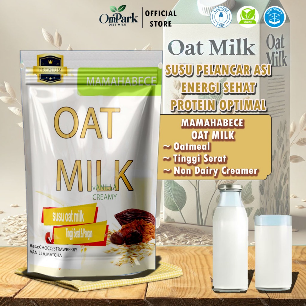 

Susu Oatmilk Low Fat Oat Milk Susu Rendah Kalori Untuk Diet Susu Low Fat Diet Pengganti Makan Oatmeal Vegan Sereal Meal Replacement Mamahabece (200g)