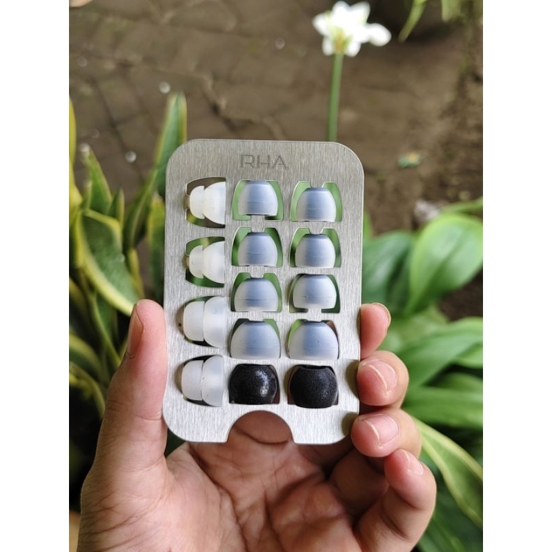 RHA Eartips Dual Density Plus Comply Foam Plus Double Flange Silicon Eartips Premium Set