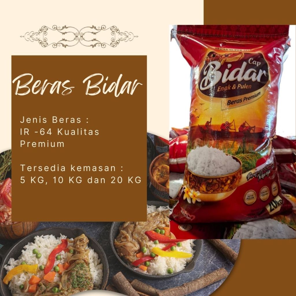 

Beras Premium Bidar Enak & Pulen