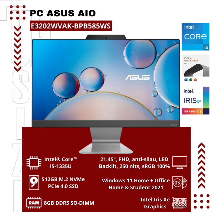 PC Asus AIO E3202WVAK-BPB585WS