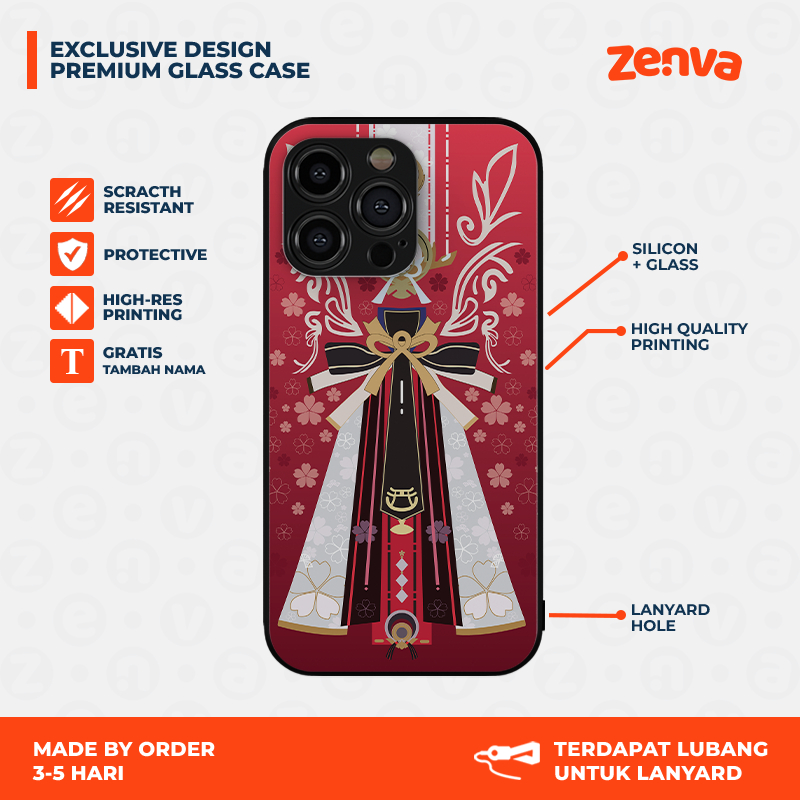 Custom Phone Case Casing Genshin Impact Yae Miko Cosplay -  ( Request Tipe HP )