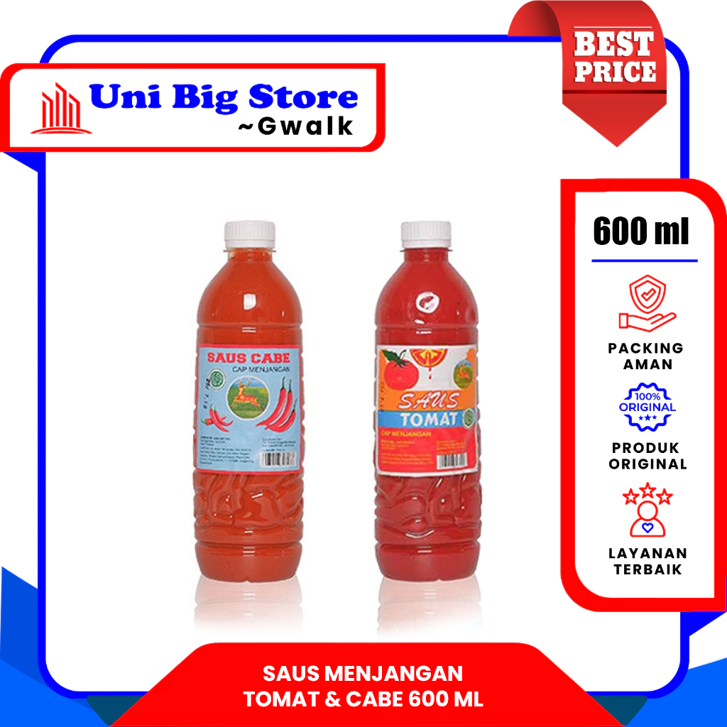 

SAUS CAP MENJANGAN SAOS TOMAT & CABE BOTOL - 600 ml