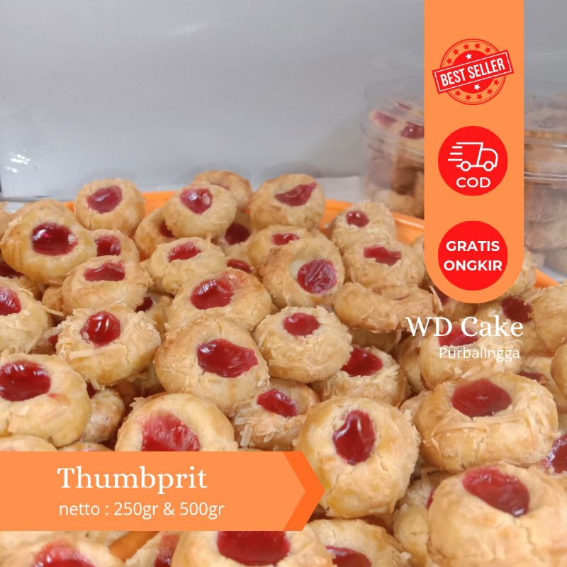 

KUE KERING THUMBPRIT 250gr & 500gr/KUE KERING LEBARAN/KUE KERING NATAL/KUE KERING MURAH/CEMILAN KELUARGA