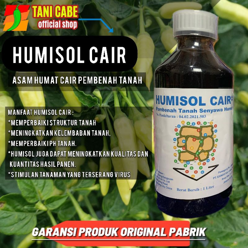 humisol cair 1 liter pupuk organik asam humat cair