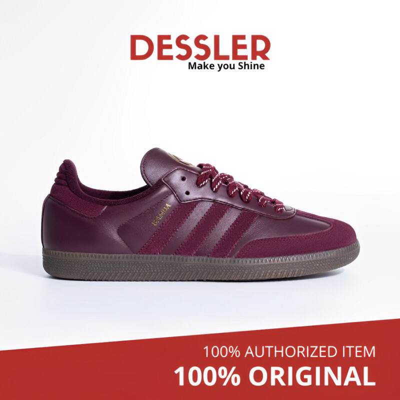 Adidas Samba OG Sumatra - Maroon Gum (JR9445) 1000% Original Resmi