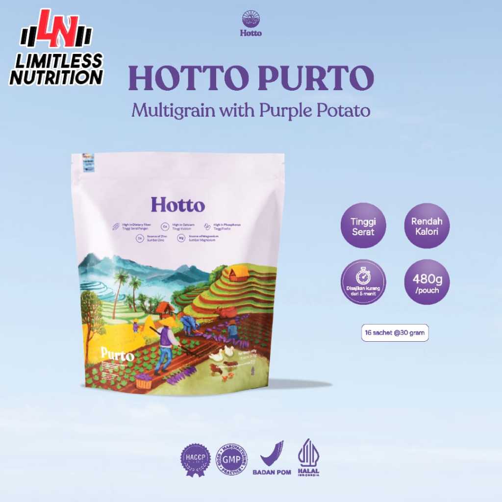 

Hotto Purto Multigrain 1 Pouch - 16 sachet