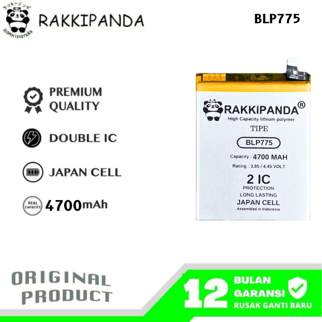 RakkiPanda - BLP775 Realme X3 / X3 Super Zoom / X50 Batre Batrai Baterai