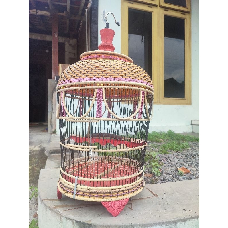 Sangkar Perkutut Full Anyaman Rotan