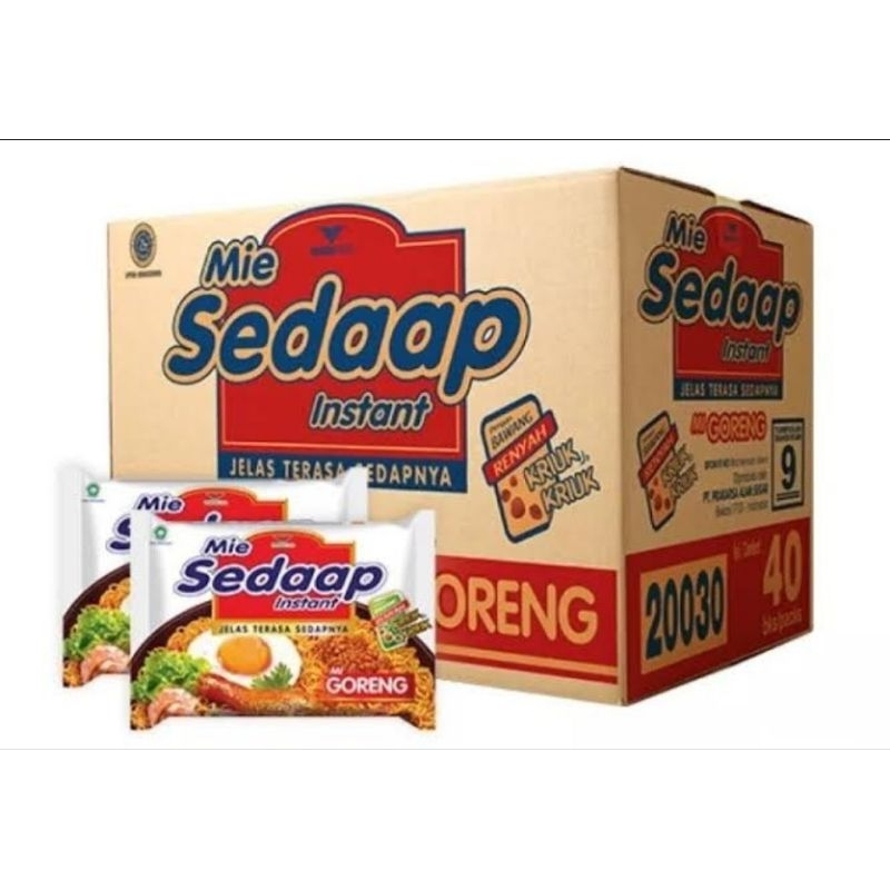 

Mie Instan Sedaap Goreng 1DOS isi 40PCS