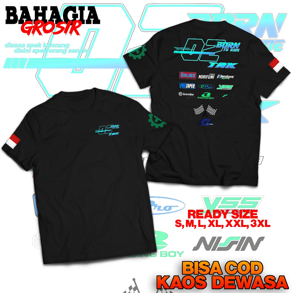 KAOS 2 STROKE | KAOS MEKANIK AMATIR | KAOS RACING ORIGINAL | BAJU RACING ORIGINAL 2 TAK LINE