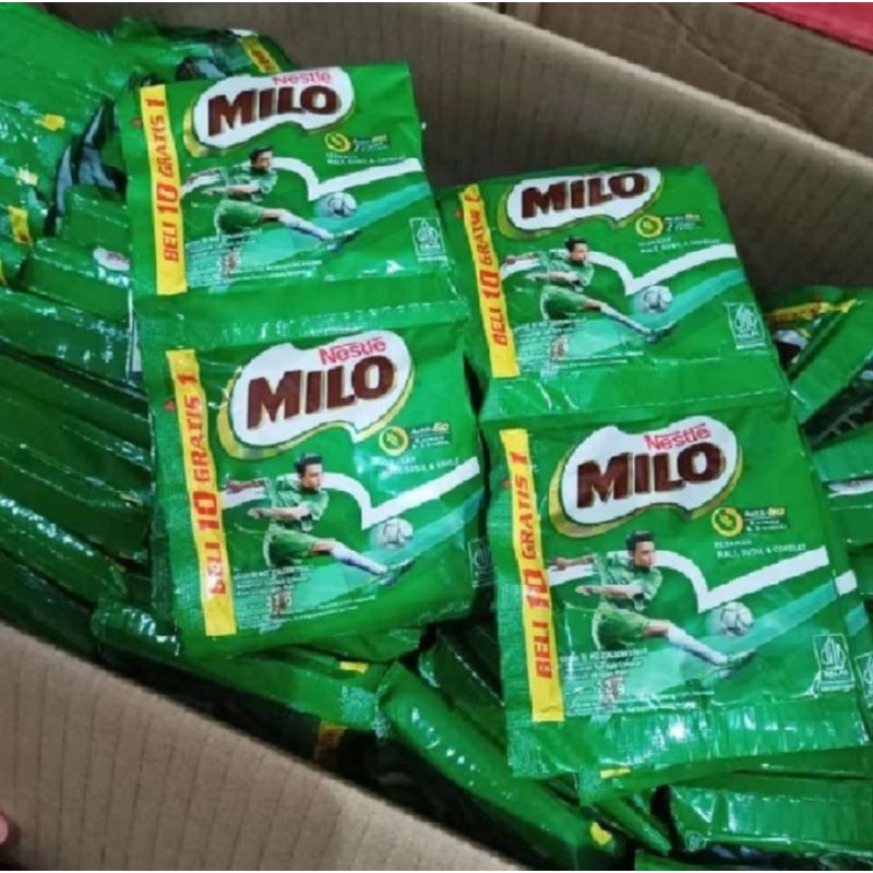 

Milo renteng Milo activ go Nestle susu bubuk sachet 22gram renteng isi 10