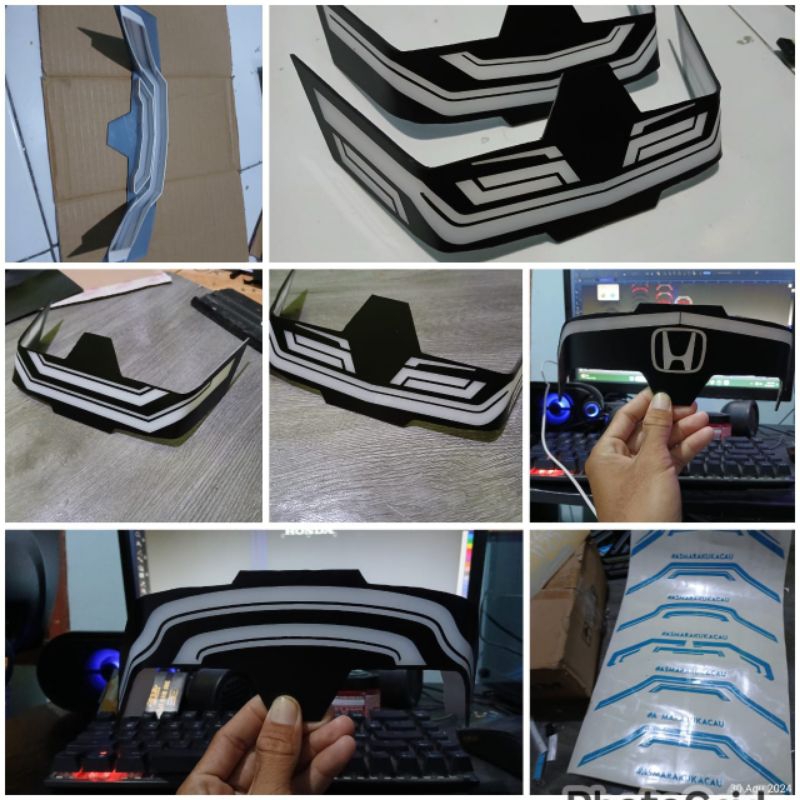 cutting sticker stoplam lazy vario 125/150 led new