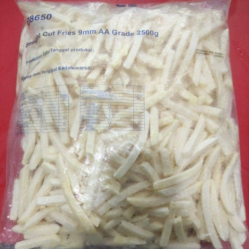 

AVIKO POTATO FROZEN FRENCH FRIES KENTANG GORENG BEKU STRAIGHT CUT 2.5KG