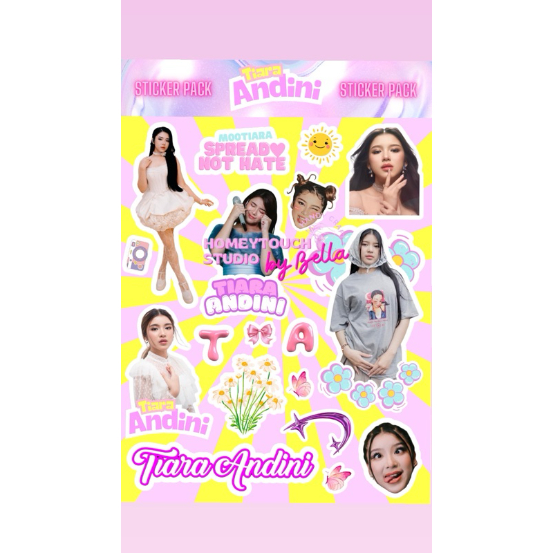 

Sticker pack Tiara Andini min order 4 pcs