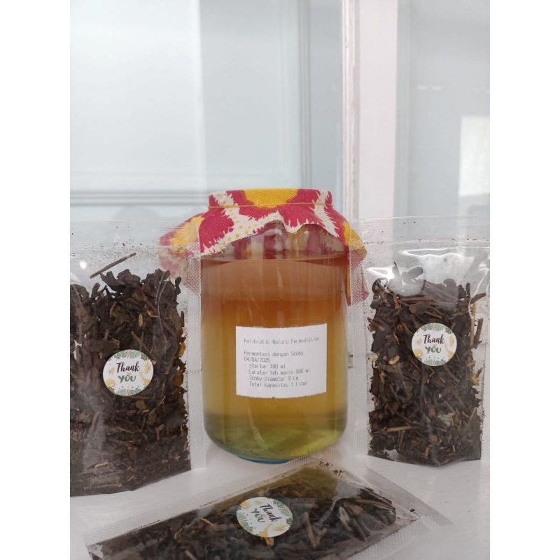 

Teh racikan wangi untuk kombucha scoby