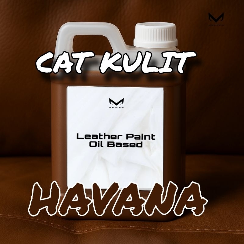 

Cat kulit warna HAVANA isi 1 Liter Oil Based Leather paint Dye / Repaint Sofa / dompet kulit / sepatu dll