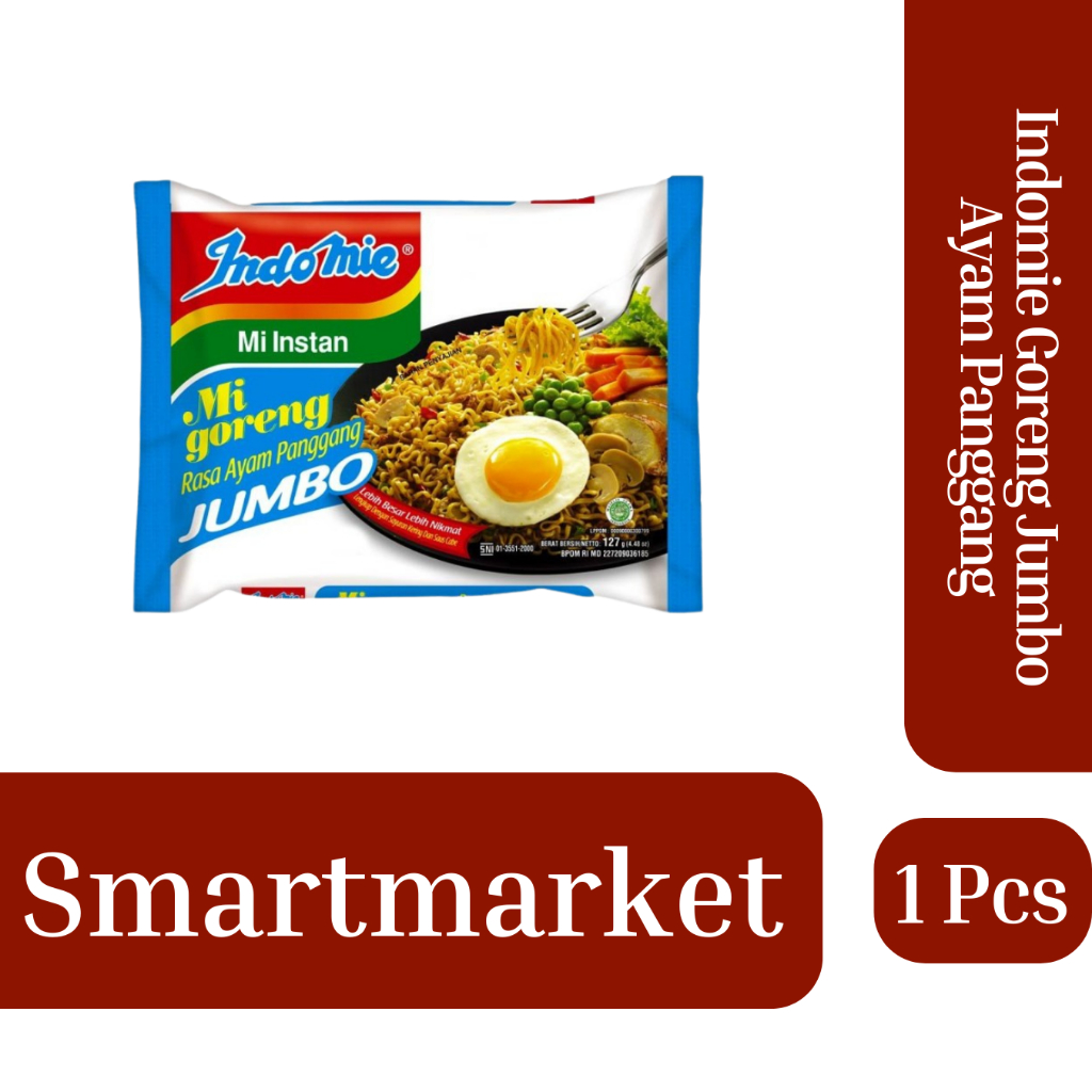

Indomie Goreng Jumbo I Varian Ayam Panggang I 1pcs I 100%Original