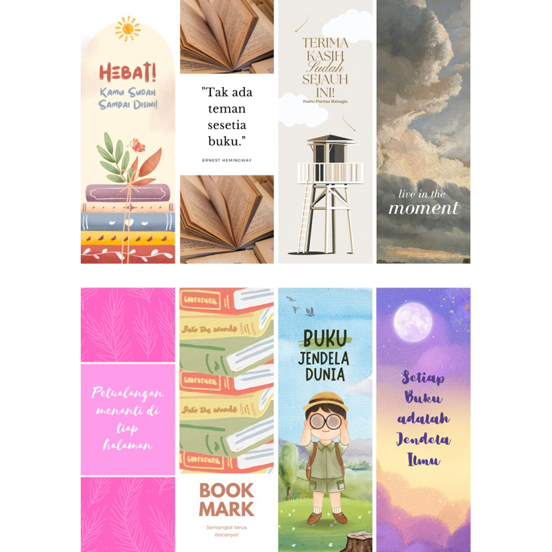 

Pembatas Buku/Bookmark Lucu! Custom