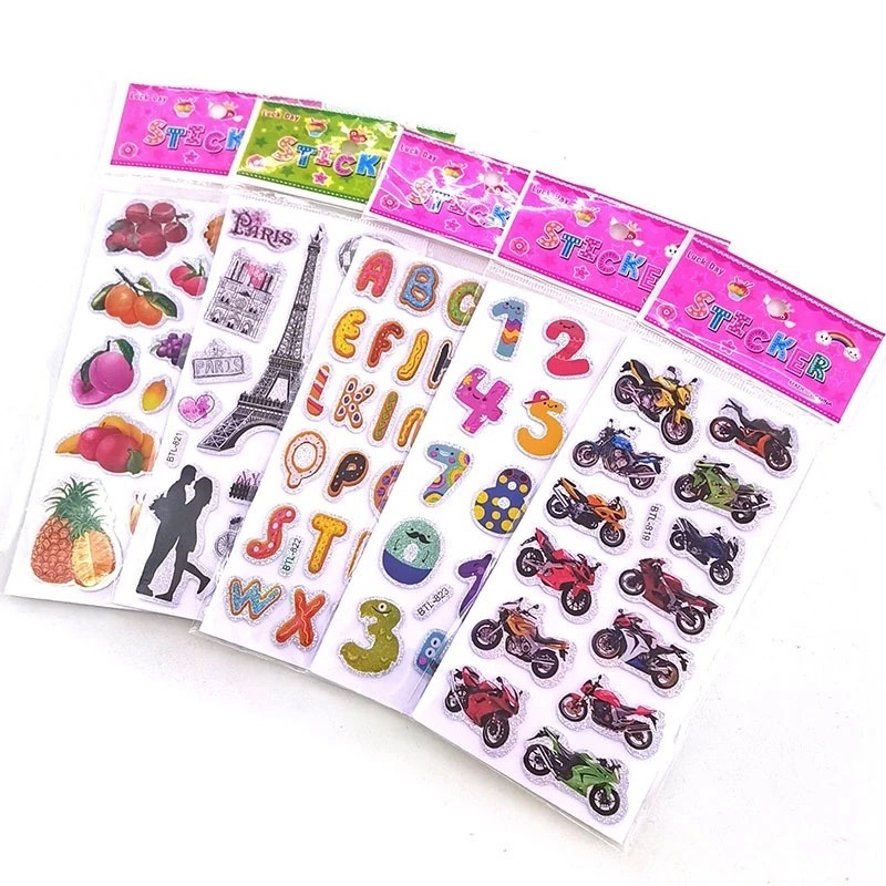 

OLEO Mainan Anak Karakter Lucu 3d Stiker Timbul