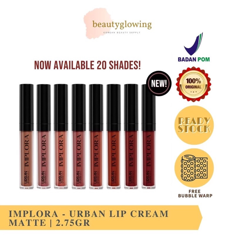 IMPLORA LIPCREAM LIP CREAM - Tender Care Urban Lip Cream Matte | Lipstik |  ALLURE BABY ROSE BROWN S