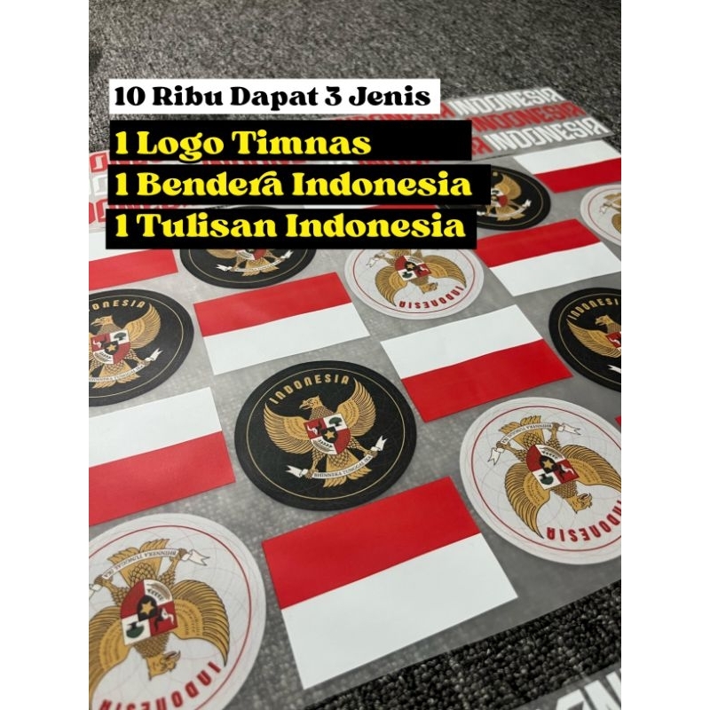 Patch Logo Timnas Garuda Dan Bendera Indonesia