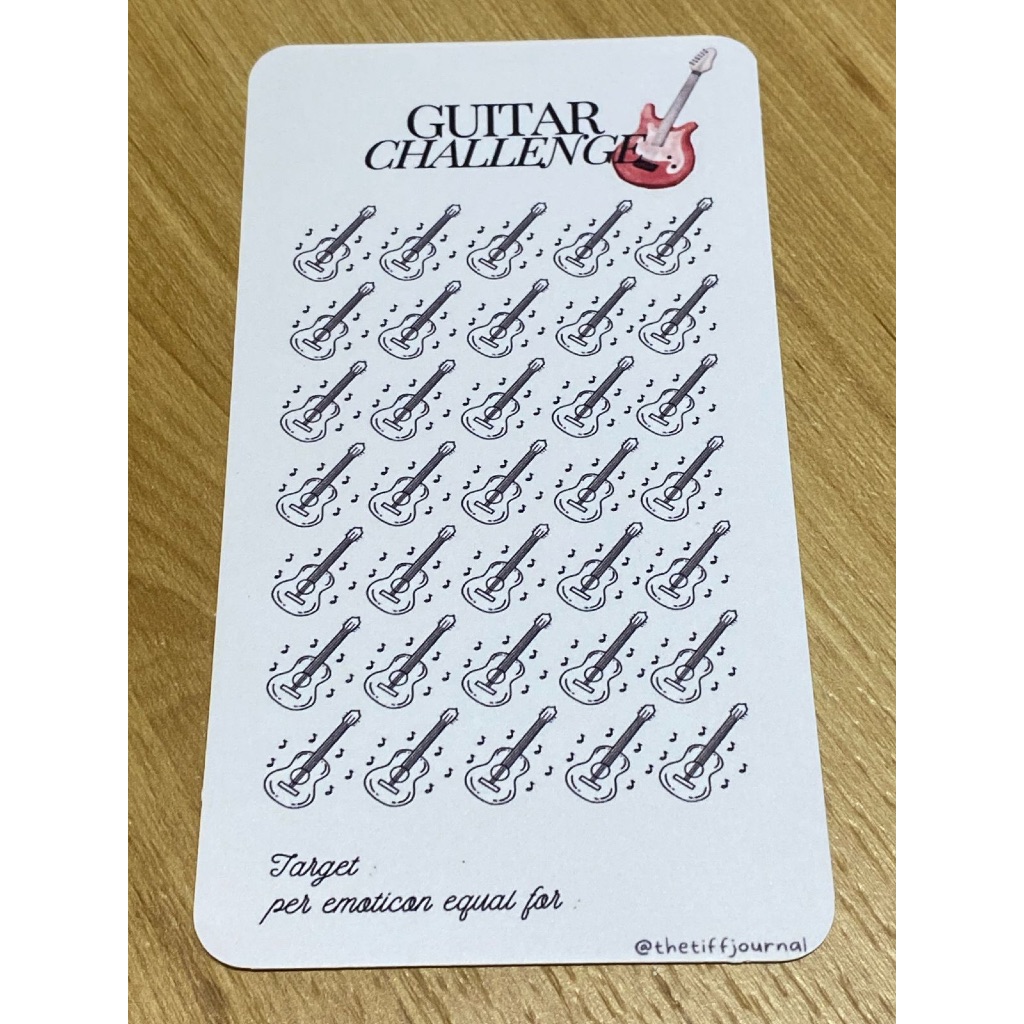 

SAVING CHALLENGE | CASH STUFFING | BUDGETING CARD - GUITAR