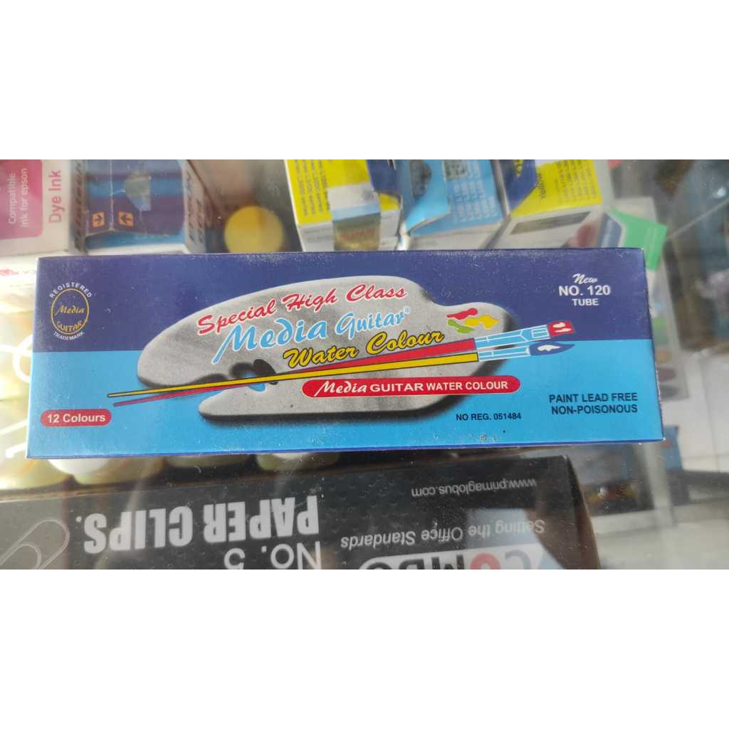 

Cat Air Water Colour Media 120 Mr. Love Guitar Isi 12 Pcs