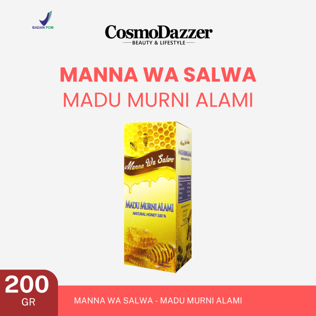 

MANNA WA SALWA MADU MURNI ALAMI NATURAL HONEY 100% ISI 200gr