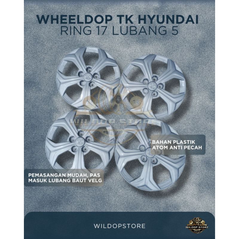 Wheeldop Wildop TK Hyundai Ring17 bahan plastik atom