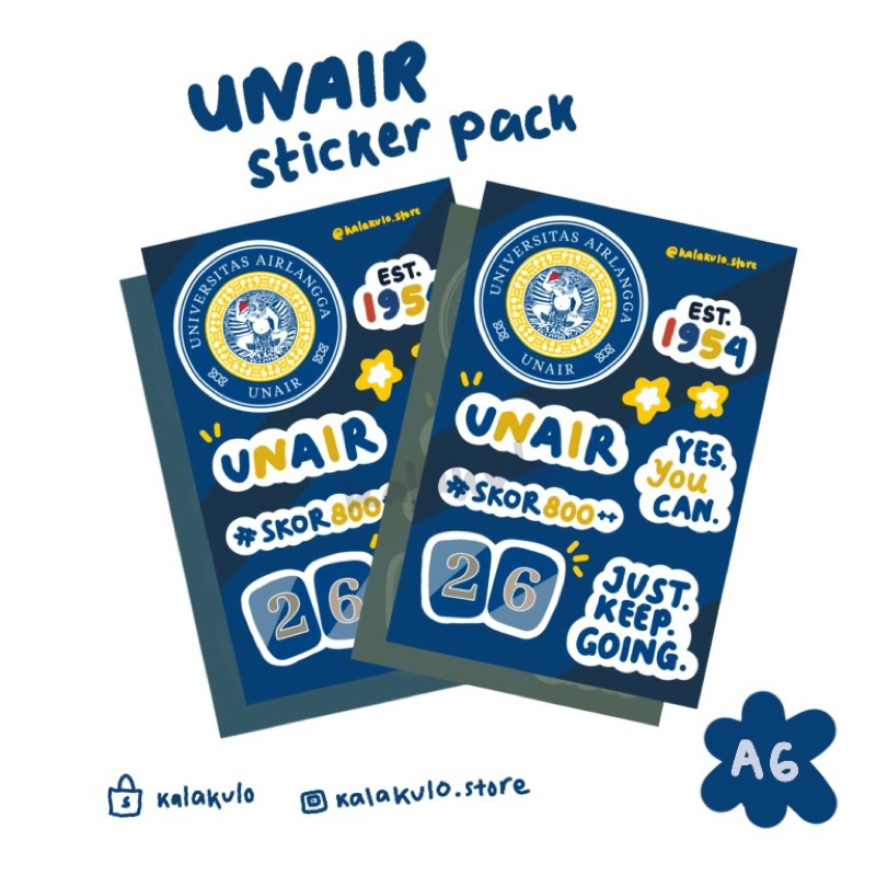 

UNAIR STICKER PACK A6 SIZE