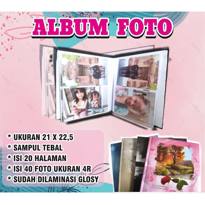 Album foto + cetak foto viral terlaris laminasi glossy