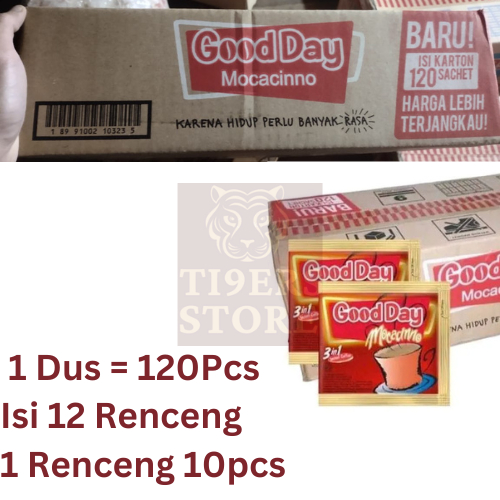 

⭐Ti9ers Store⭐ [GOOD DAY MOCACINNO 1 KARTON] GOOD DAY MOCACINNO 20gr x 12 Renceng 1 DUS x 1 DUS = 120 Pcs - Kopi Mocacinno