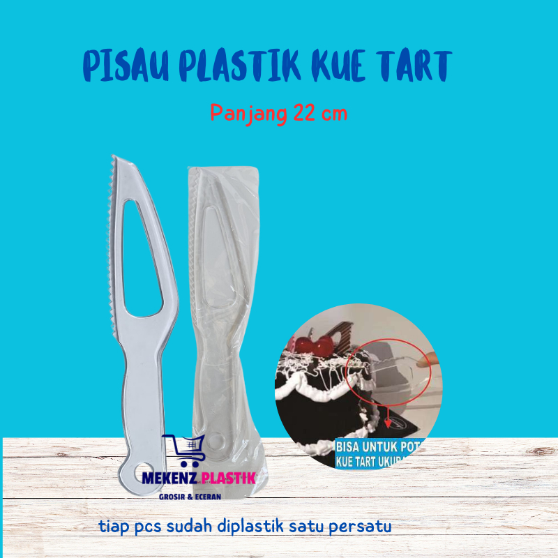 Pisau Pemotong Kue Tart Ulang Tahun l Pisau Plastik Mika