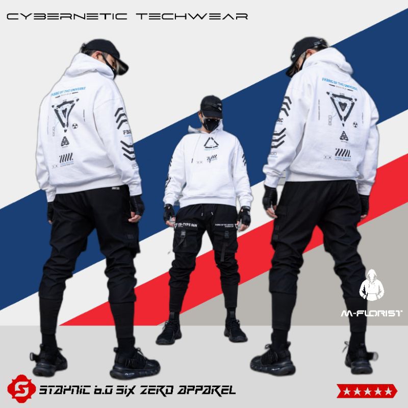 TCORE 2.0 White -  Techwear Hoodie | Tactical Jacket