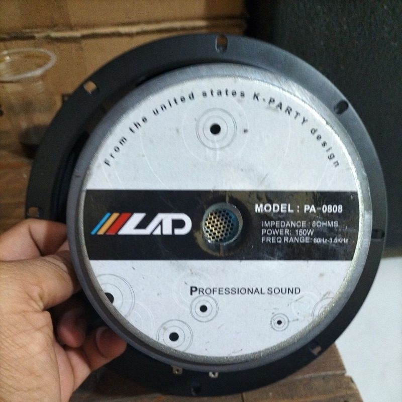 SPEAKER 8 INCH ARRAY MIDRANGE LAD PA0808 CUCI GUDANG