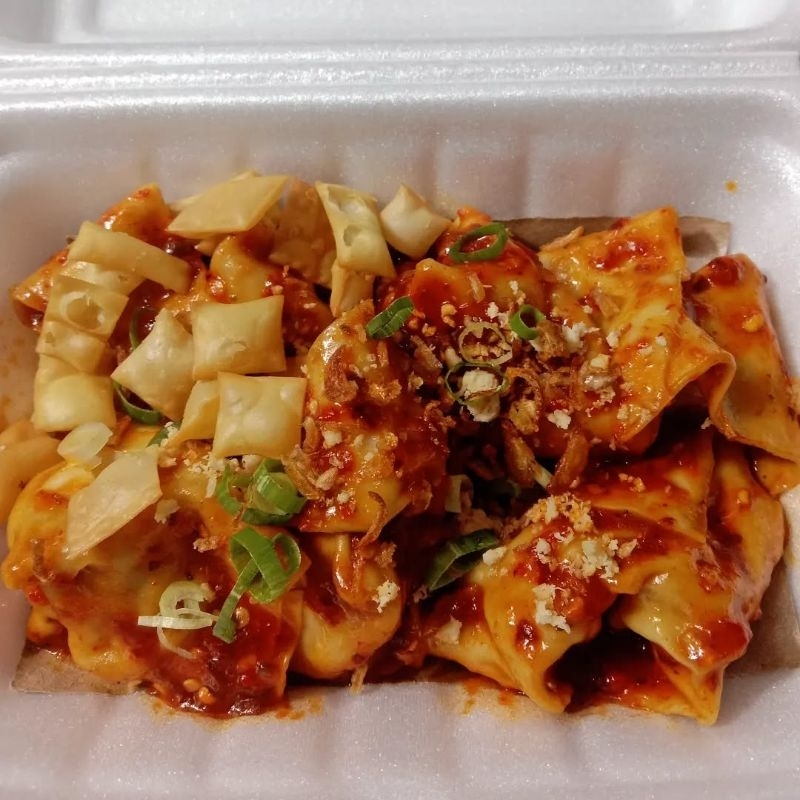 

{era} Wonton Frozen Free Chili Oil/pangsit ayam/Wonton siap saji/Wonton Chili oil