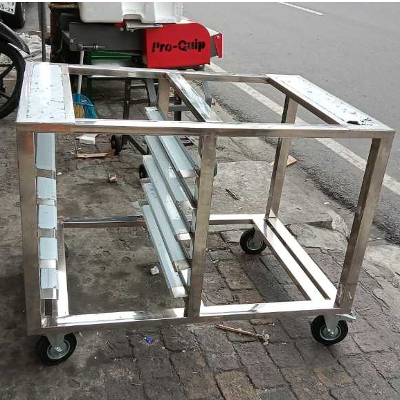 Kaki Oven GETRA 1 Deck 1 Tray / 1 Deck 2 Tray / 1 Deck 3 Tray Meja Oven Stainless