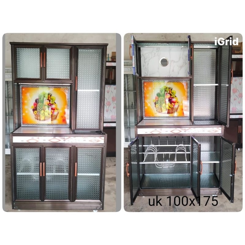 rak piring minimalis hitam