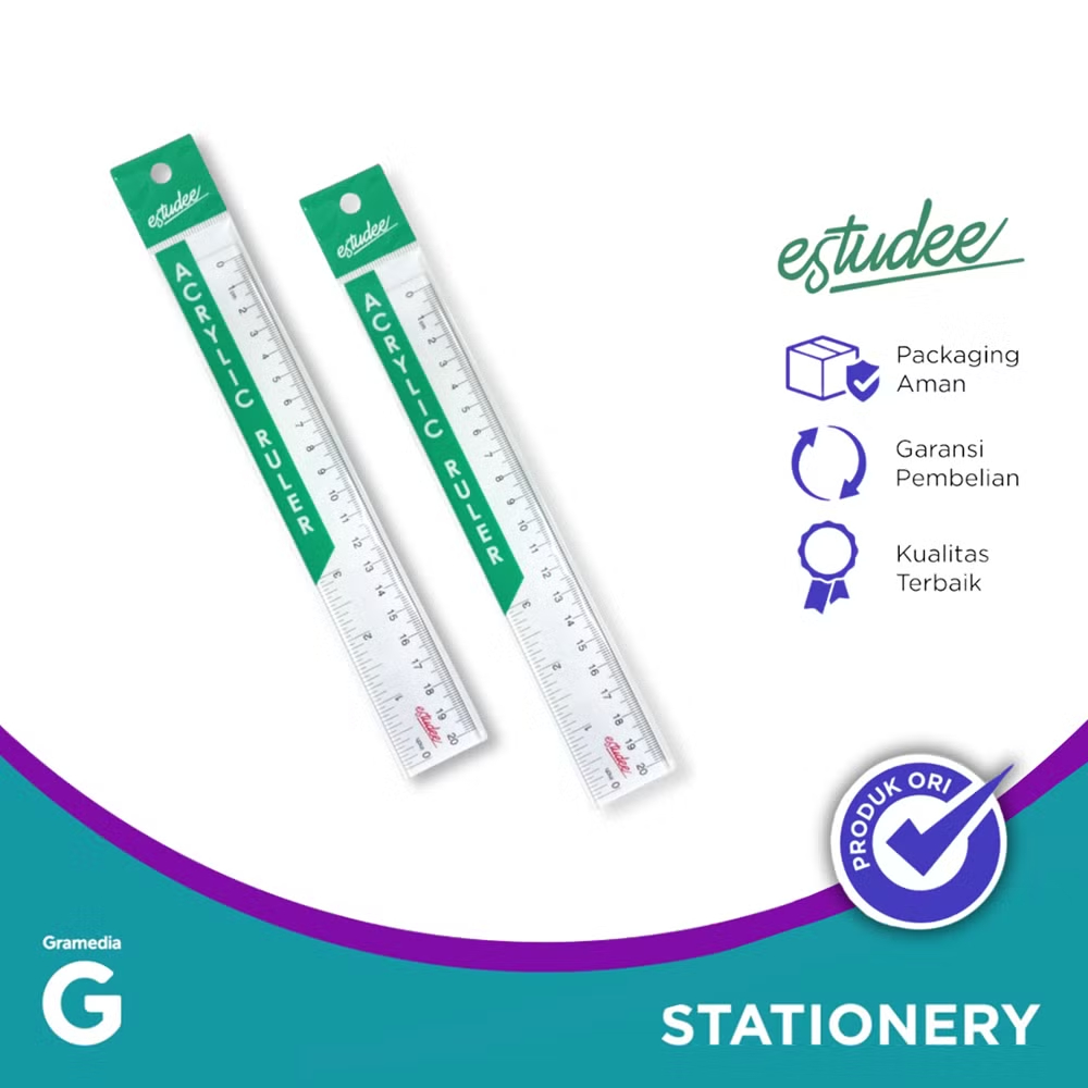 

Gramedia Tunjungan : Estudee Ruler Acrylic 20 Cm