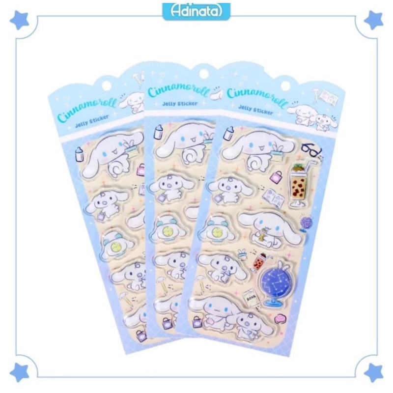 

Jelly Embossed Stickers Cinnamoroll 2417-6138 Adinata/ Stickers