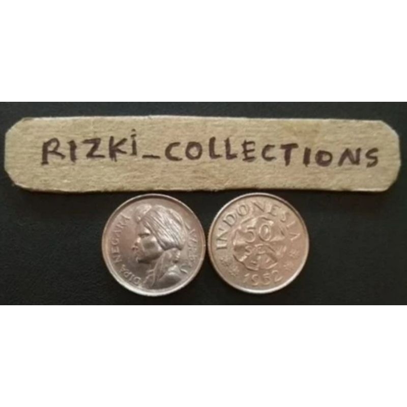 uang Koin 50 sen diponegoro