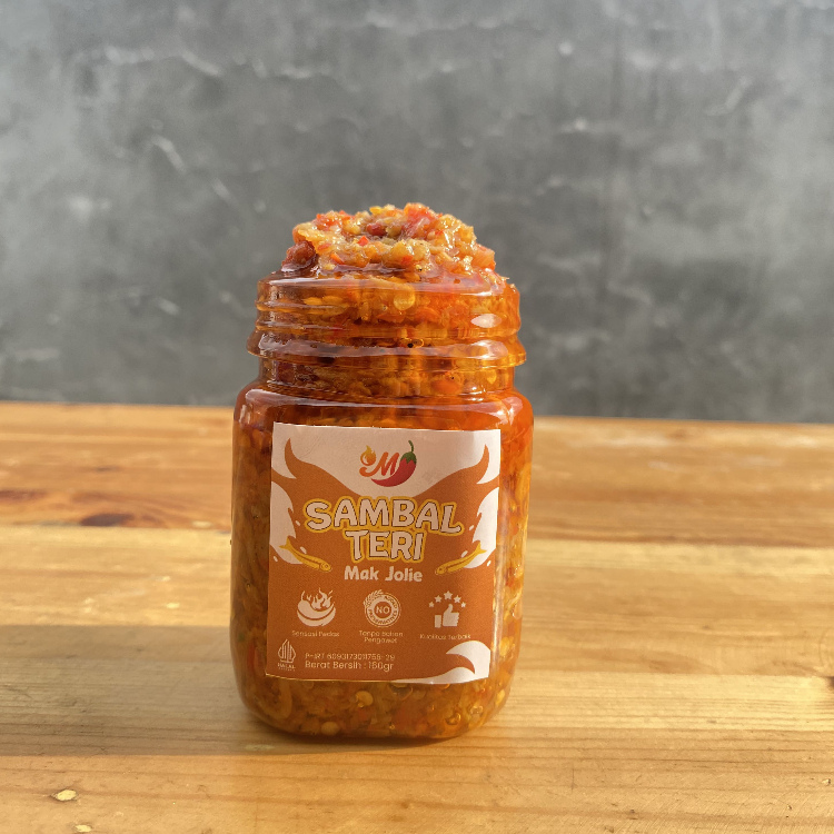

RB TERMURAH 160GR Sambal Teri Sambal Mak Jolie - Sambalpedas sambalteri samballauk sambel lokal